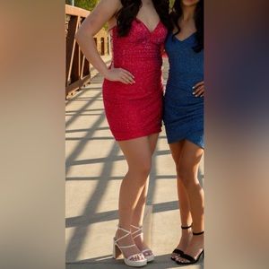 Sherri Hill Prom Dress Size 6 Red